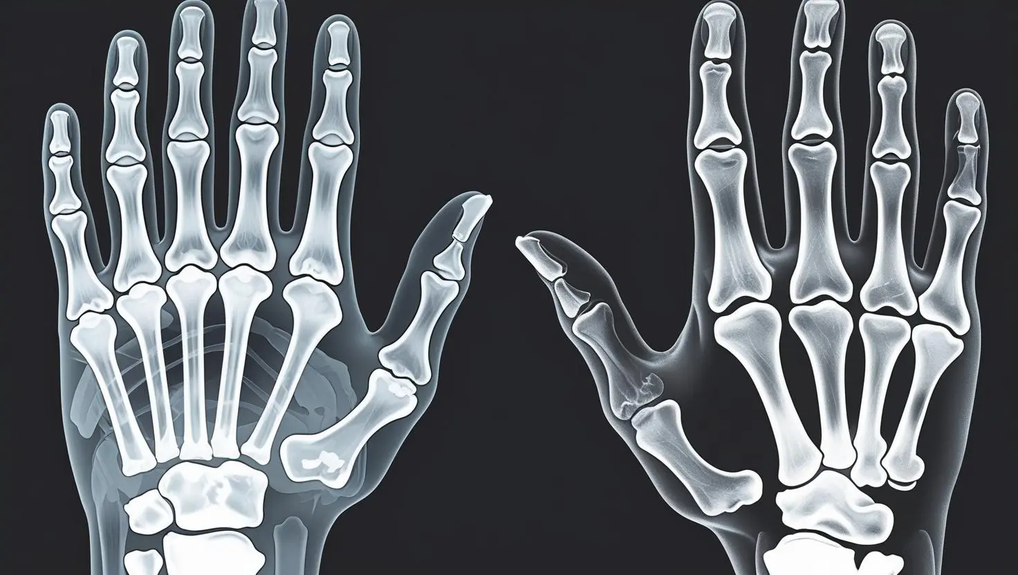 Insert X-ray comparison showing bone loss progression