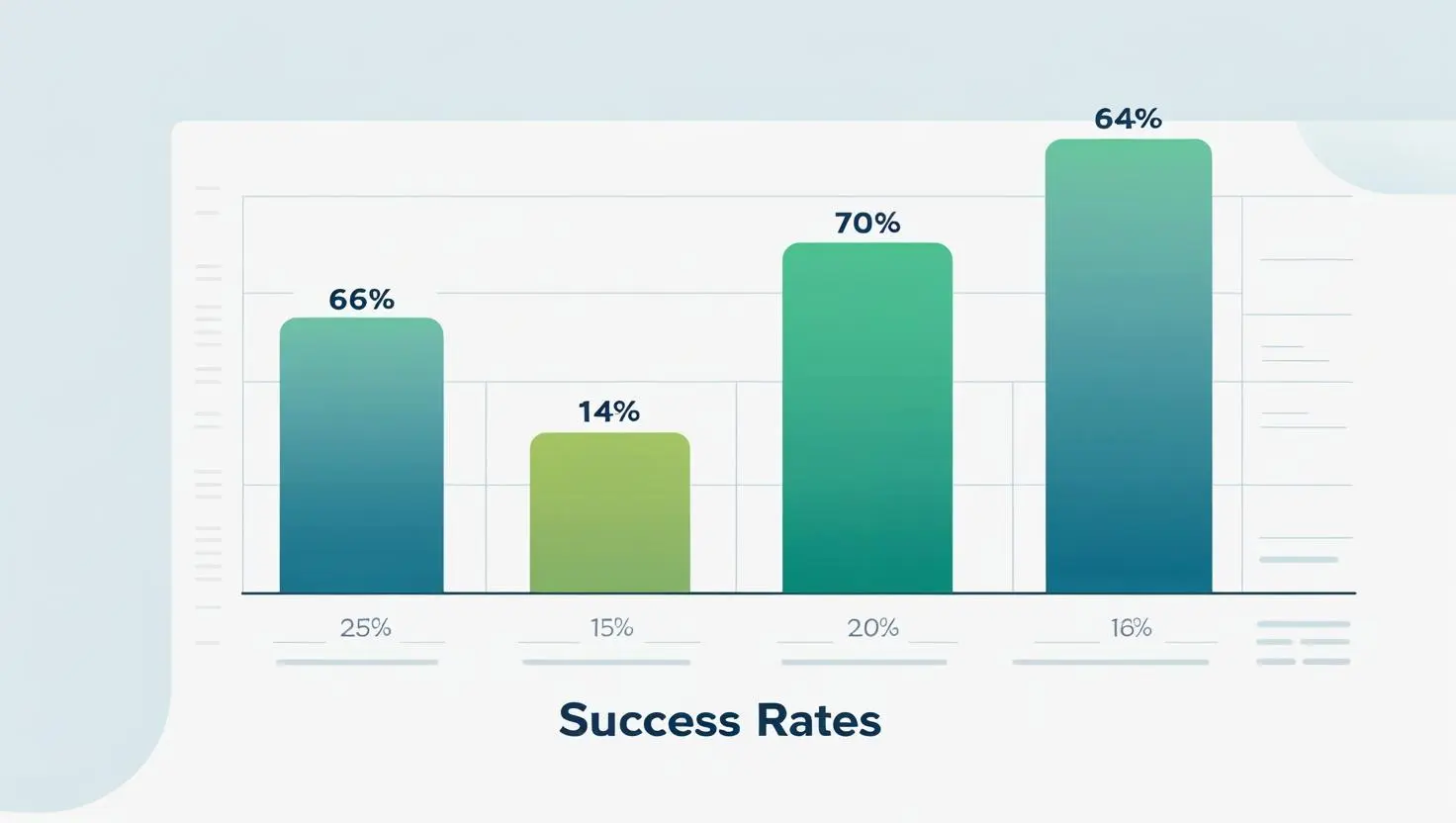Insert table visualization or infographic of success rates