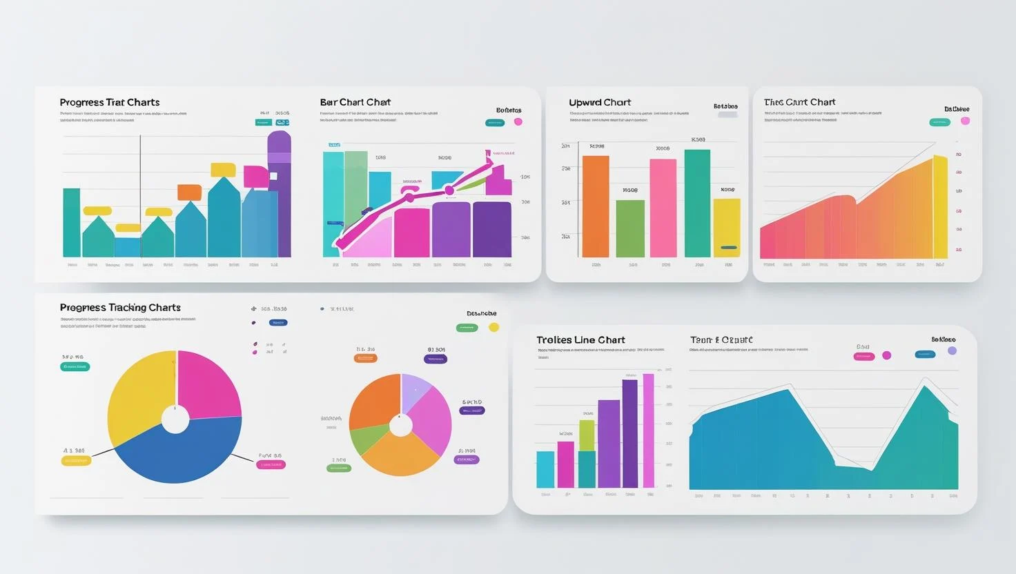 Progress tracking charts and graphs
