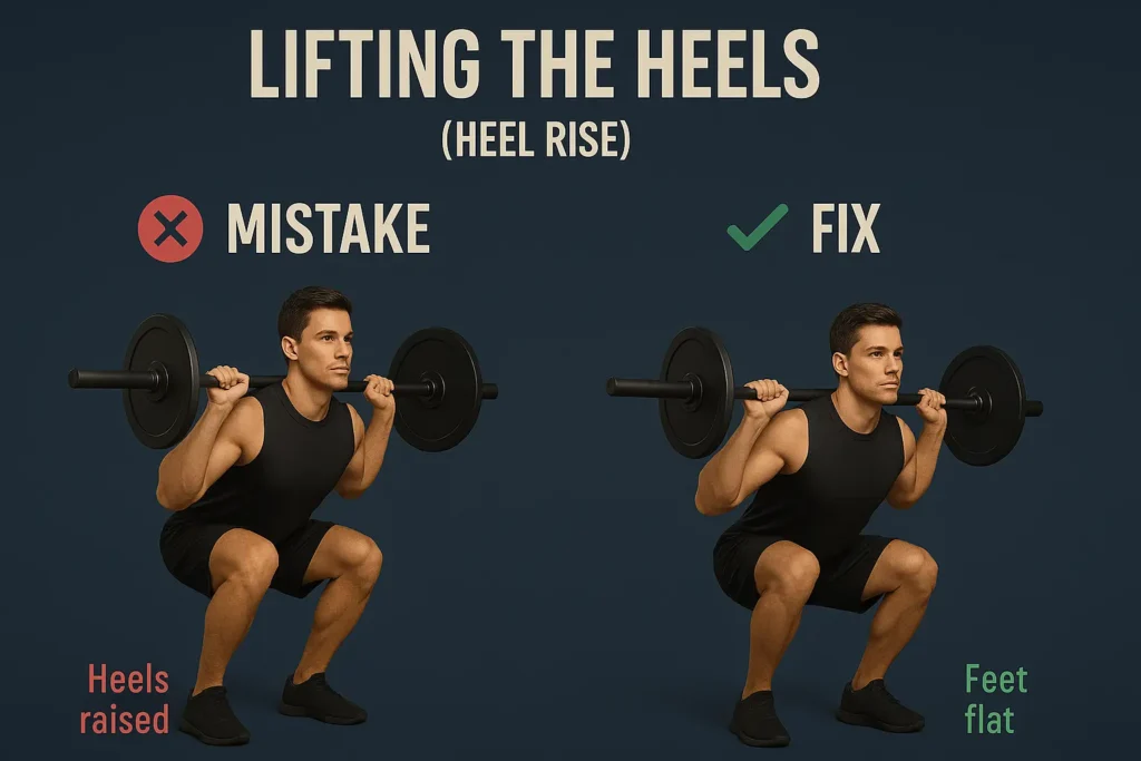 Heels Lifting Off the Floor