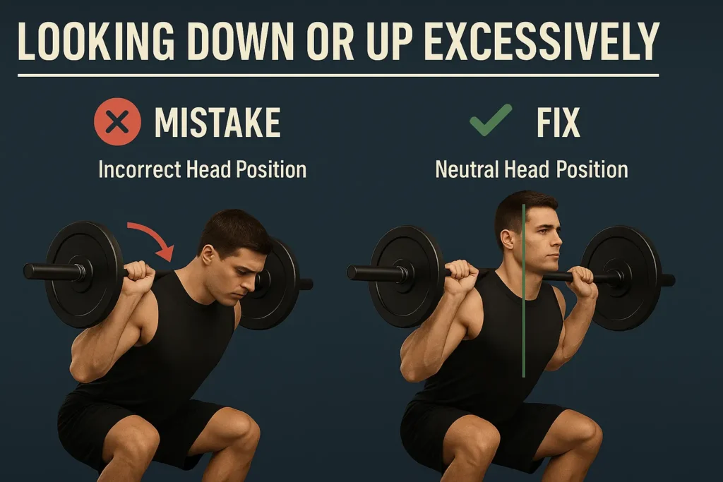 Looking Down or Up Excessively