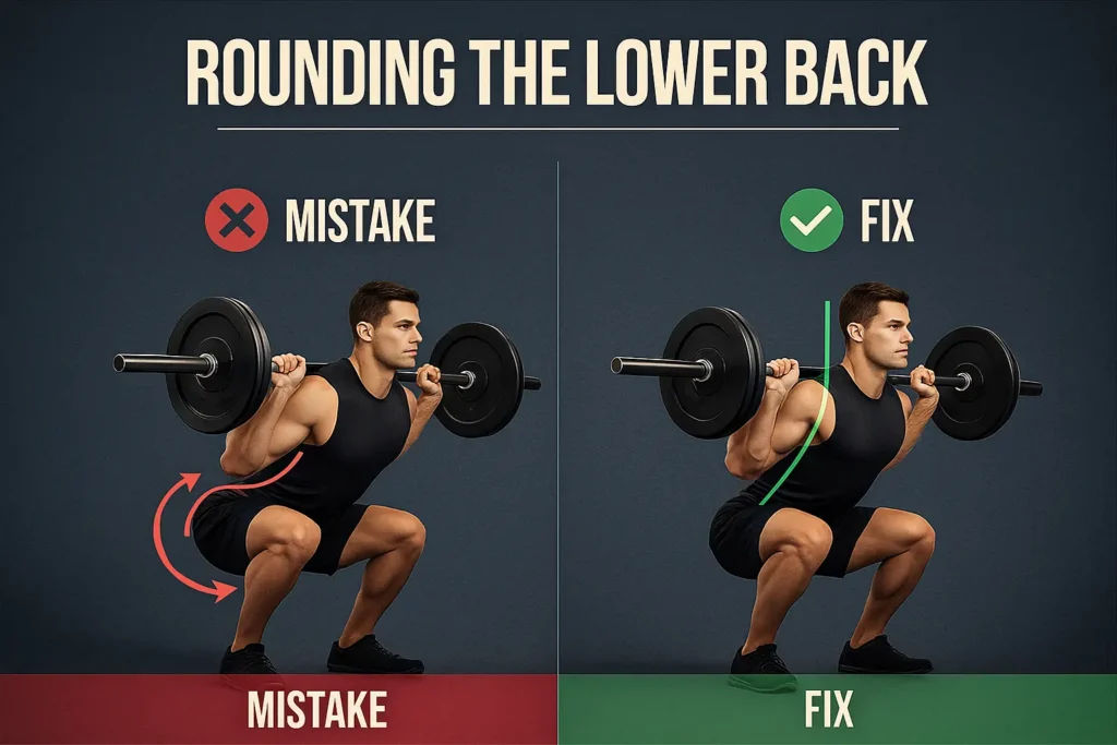 Rounding the Lower Back