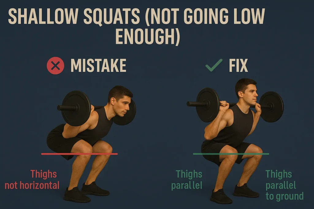 Shallow Squats (Not Going Low Enough)
